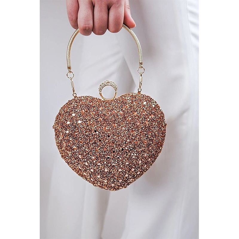 Women's Heart Evening Dress Bag