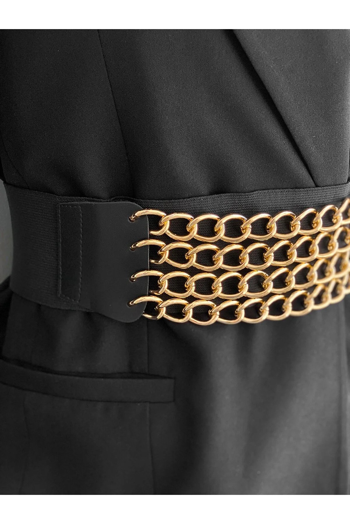 Four Chain Elastic Belt