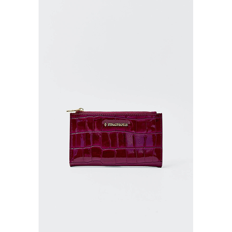 Stradivarius Crocodile Look Basic Wallet