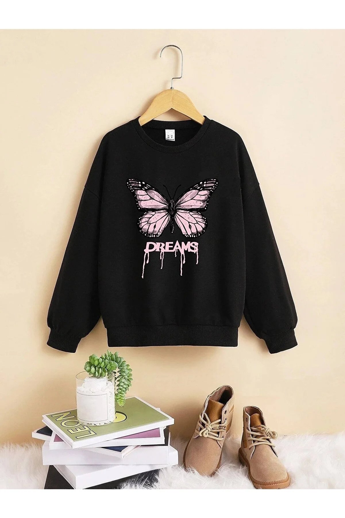 LePold Black Dreams Printed Girl's Sweatshirt