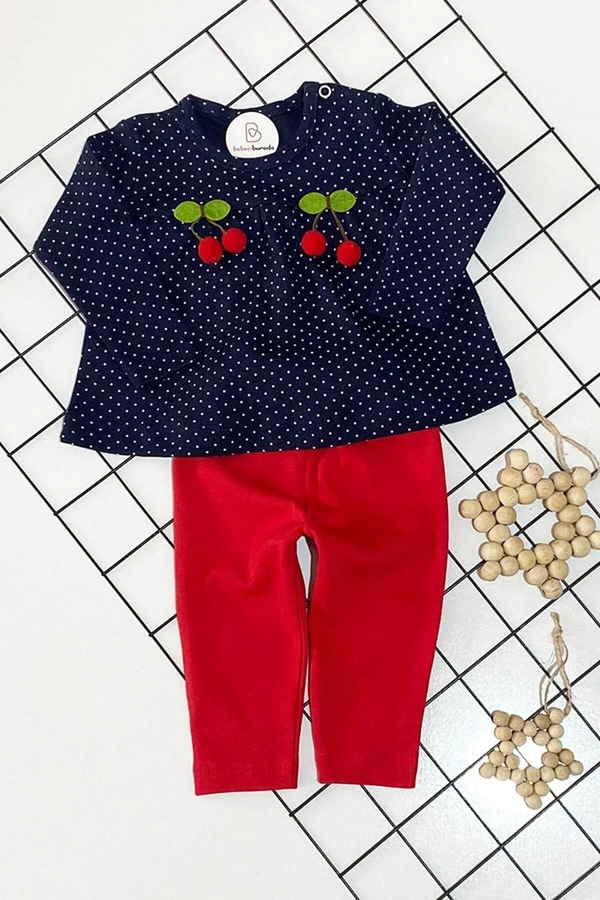 BEBECİBURADA Cherry Baby Girl Set