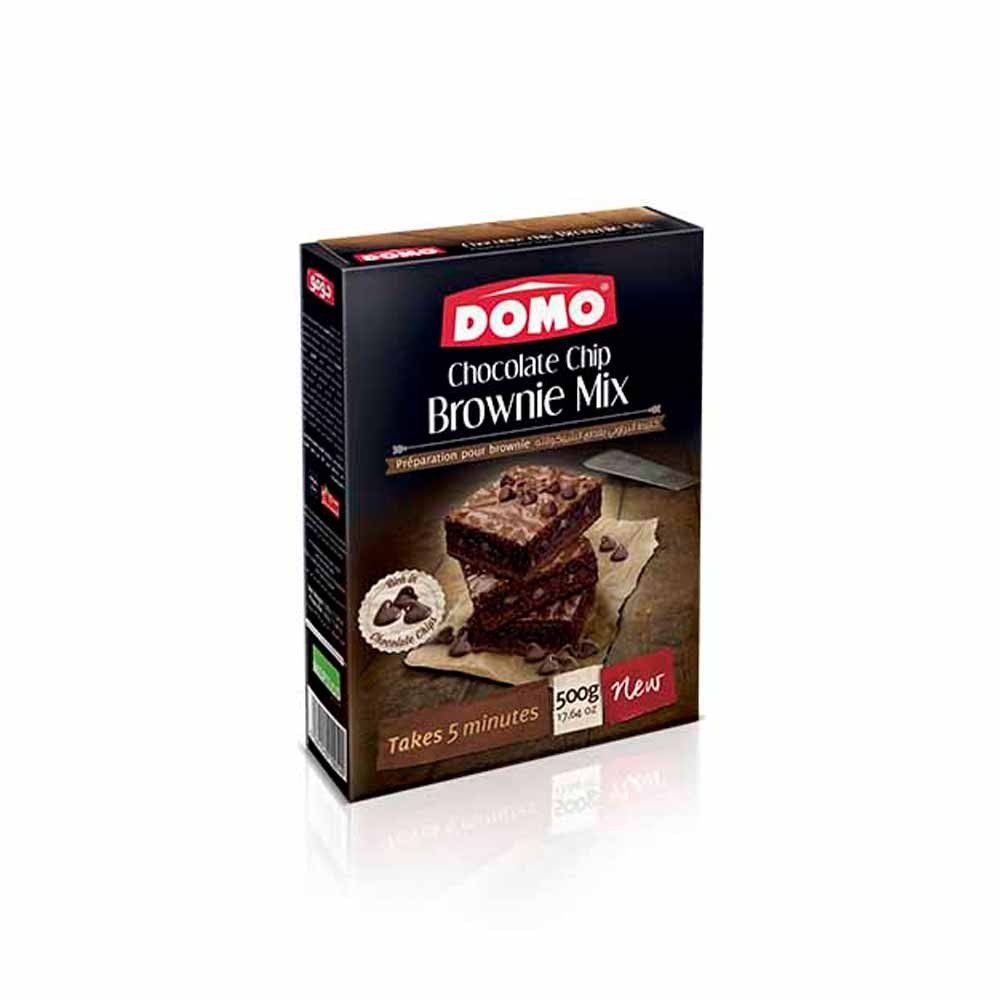 Domo Chocolate Chip Brownie Mix 500G