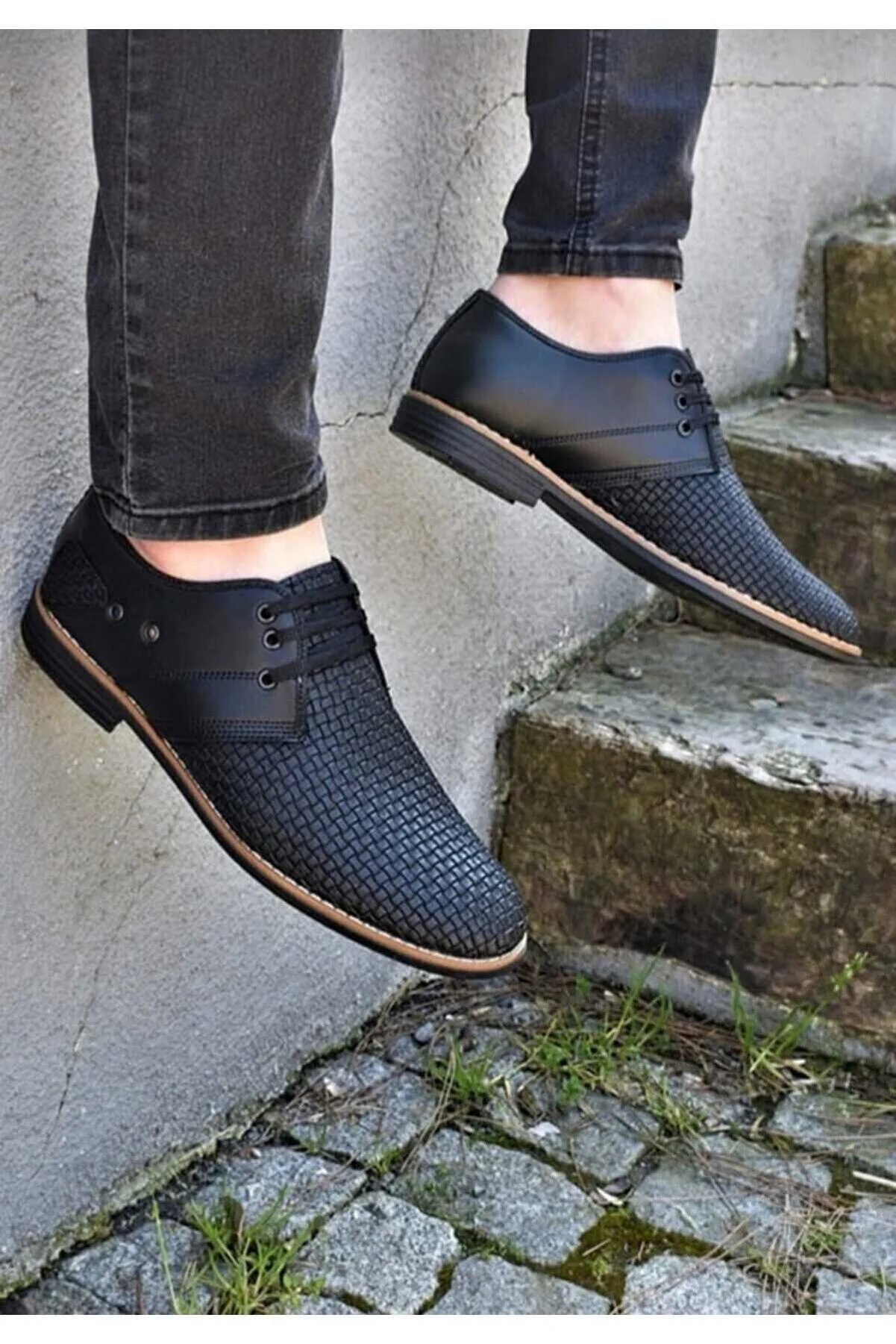 AYHIRASHOES Men's Daily Comfortable Tie-Down Shoes