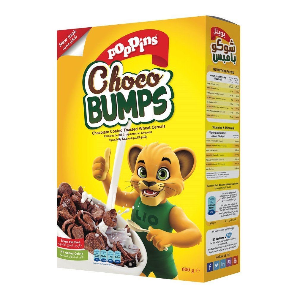 Poppins Choco Bumps Cereal 600G