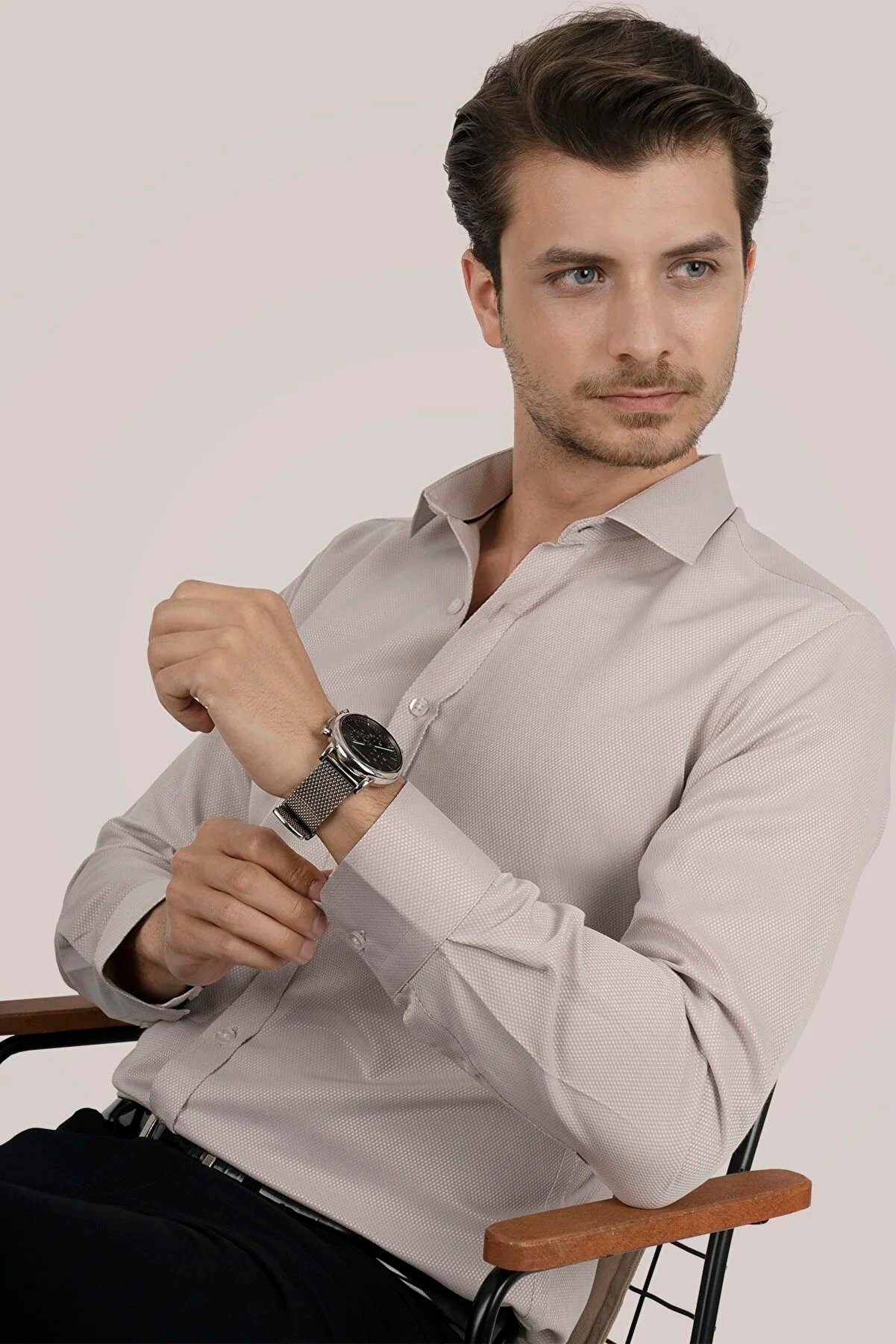 Etikmen Buttoned Slimfit Shirt with Gift Box