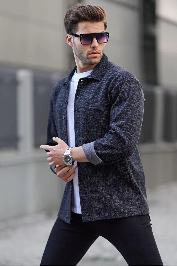 Madmext  Patterned Regular Fit Men's Shirt