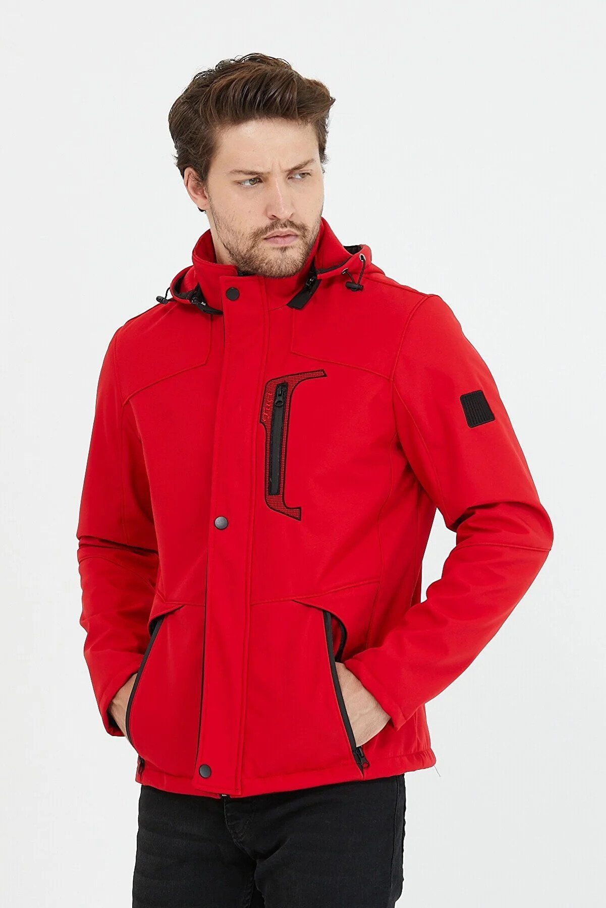 Mero Life Water and Windproof Fur Softshell  Men's Coat