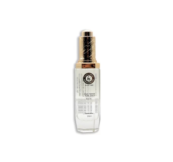 Cedar Wood & Pure Gold Body Oil – 50ml