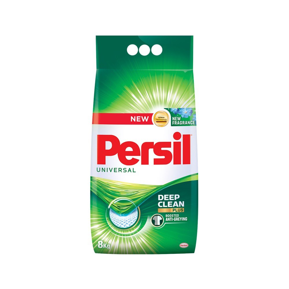 Persil Universal Powder Laundry Detergent 8Kg, Laundry Detergent Powder with Dee