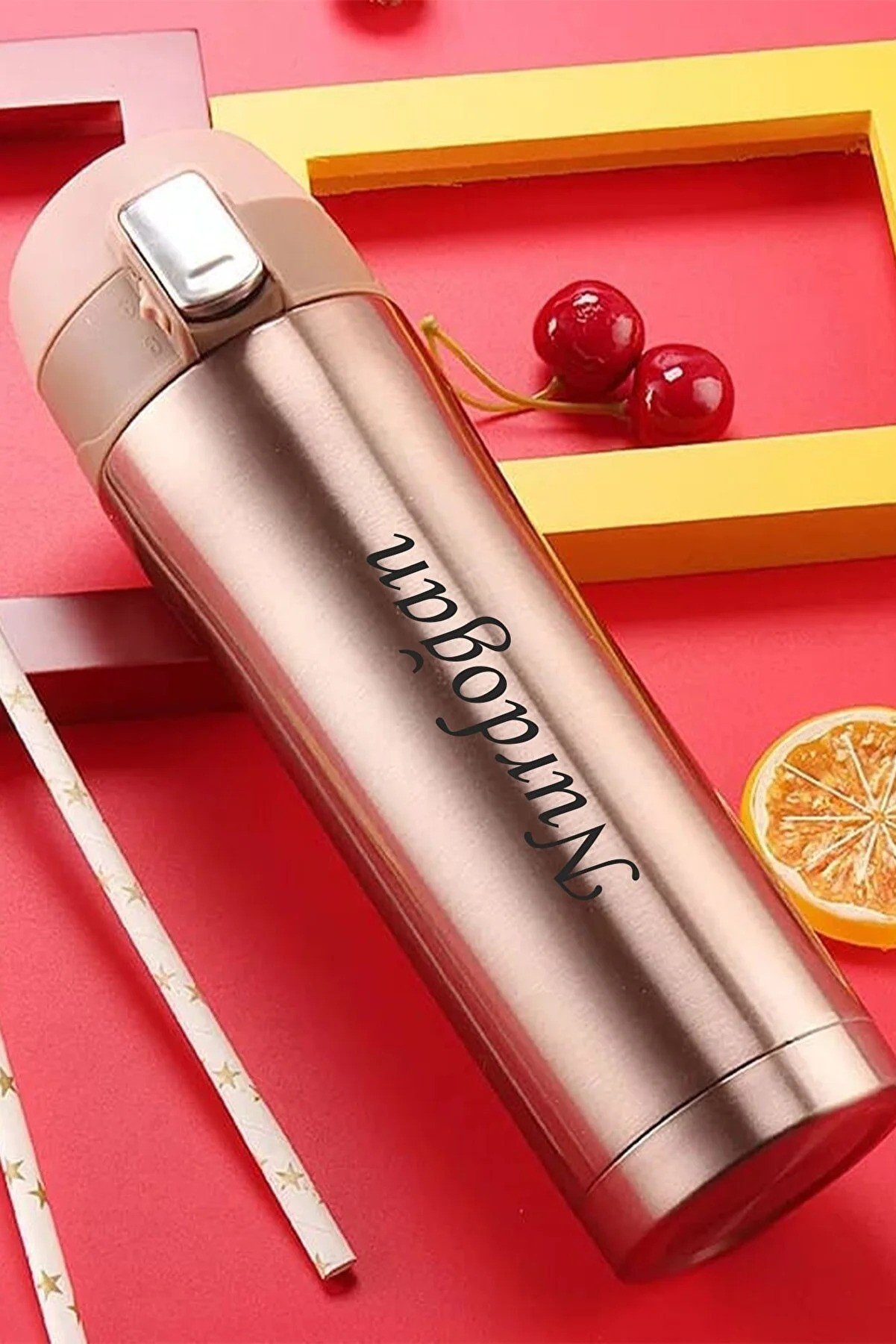 NRDLİFE New Year's Gift Special Gift for the New Year Thermos Personalized Name 