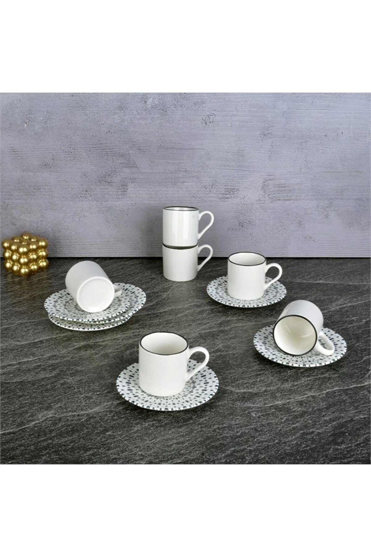 Tohana Meteor Porcelain Coffee Cup Set