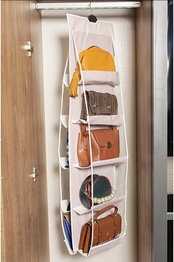 She Berrak  10 Pocket In-Cabinet Bag Organizer