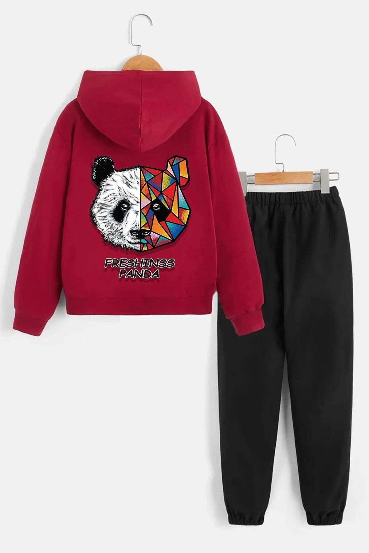 suitable style Children's Panda Tracksuit Set Unisex