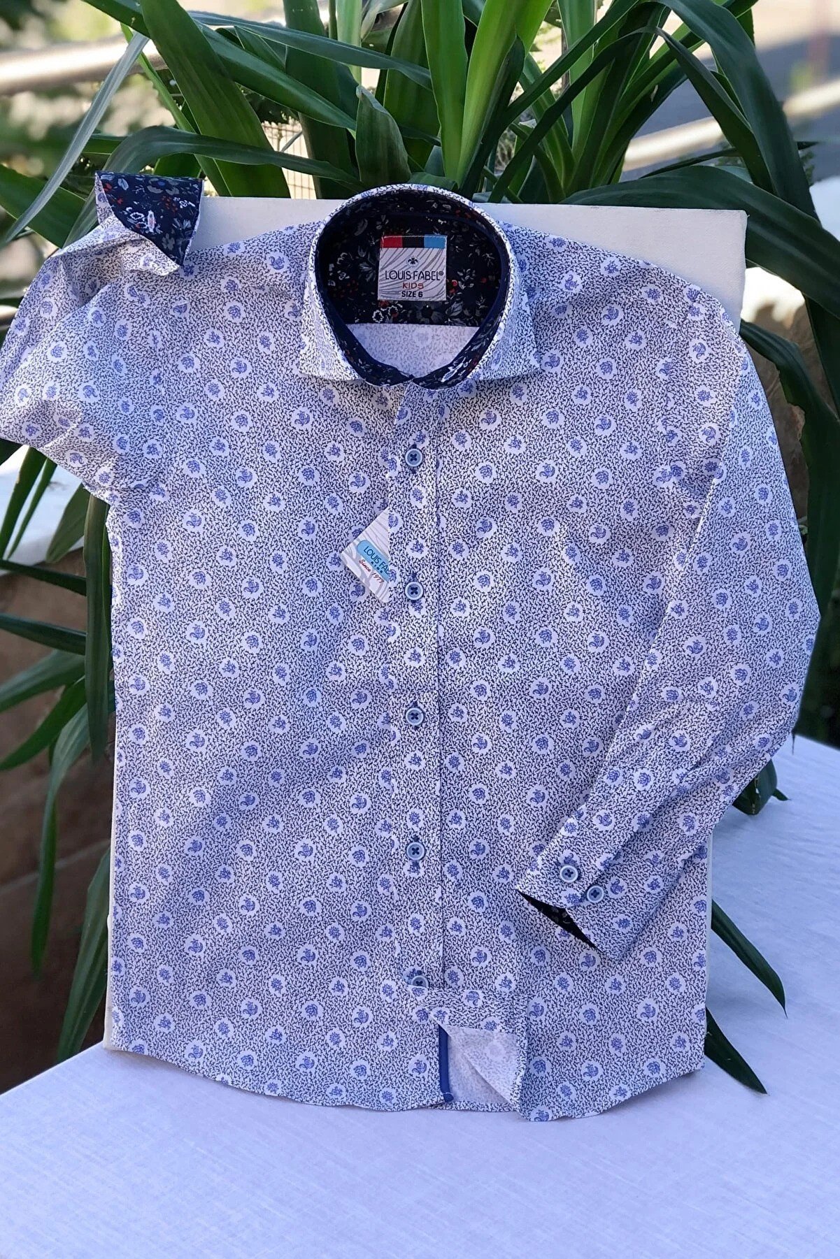 Louis Kids New Season Round Patterned Long Sleeve Children's Shirt