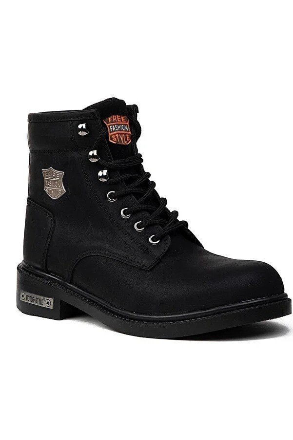 YABUMAN  Unisex Black Winter Long Durable Rubber Sole Boots Outdoor Boots