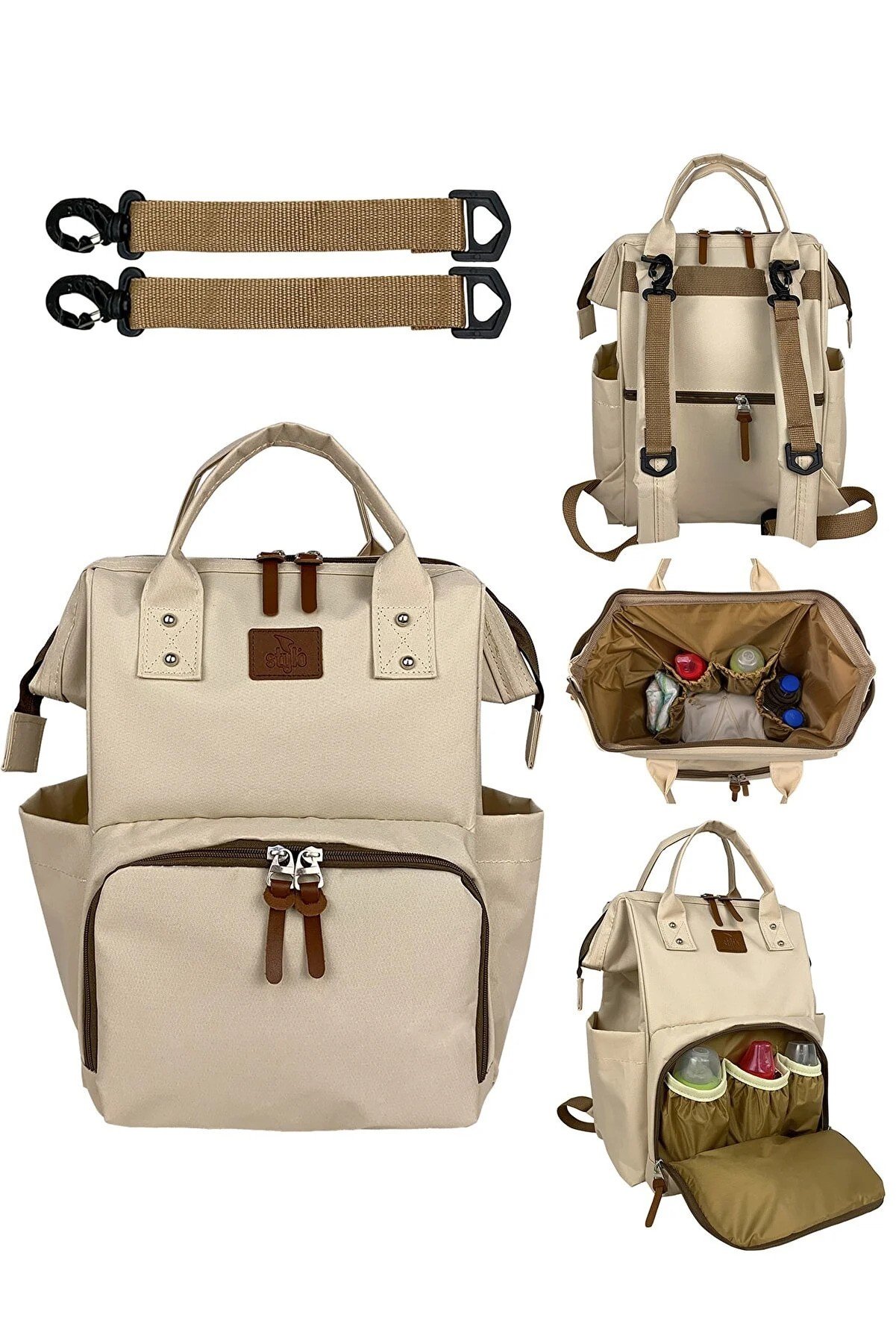 Stylo Paris Stylo Mother Baby Care Backpack-beige Stylo Paris