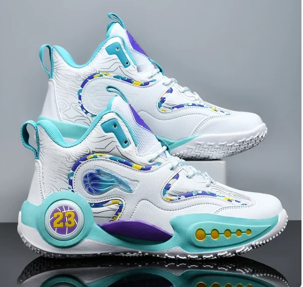 Fashionable Men's Basketball Shoes Anti-Slip Sports Couple Shoes