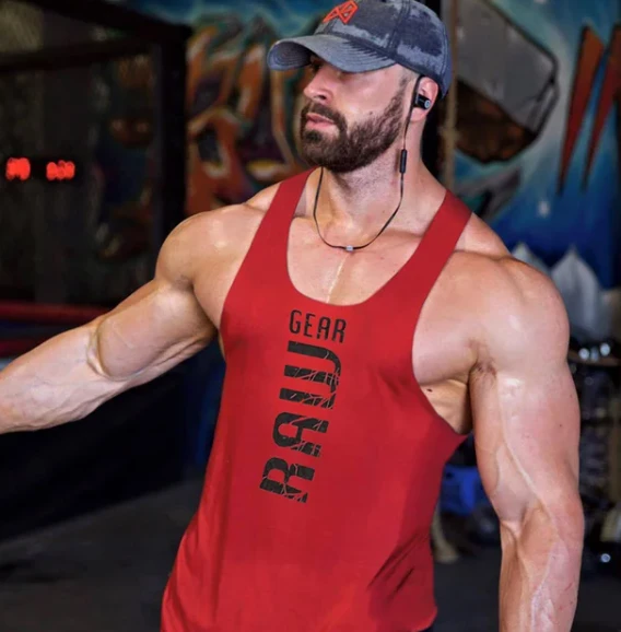 Male Singlet Undershirt casual bodybuilding sports vest