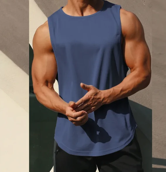 Men's Summer Quick Drying Gym Shirt Street Sleeveless T-Shirts
