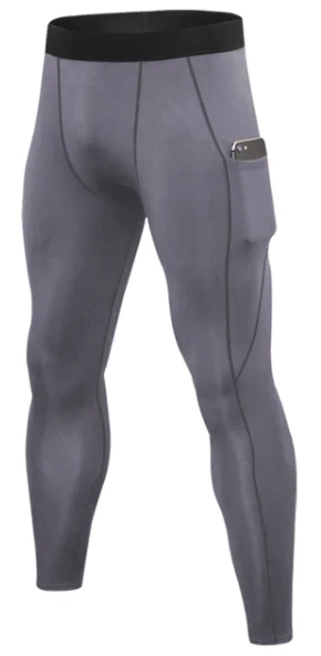Men's Tights Compression Pants Winter Thermal Fleece Compression Tights Football