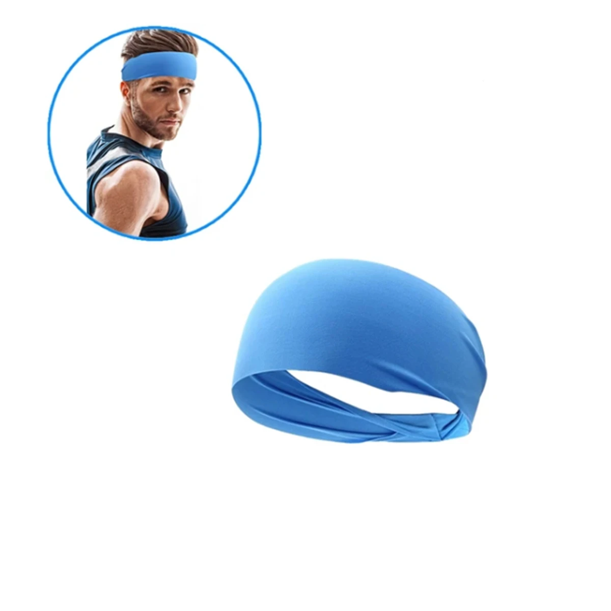 Ultra-Thin Sports Sweatband Breathable Absorbent Headband