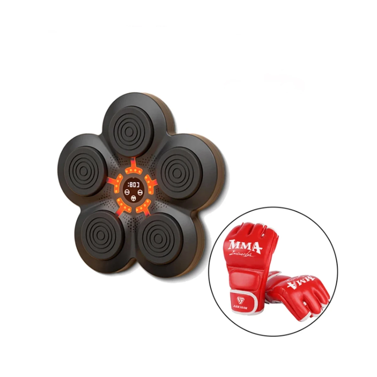 Smart Music Boxing Machine Wall Target LED Lighted Sandbag