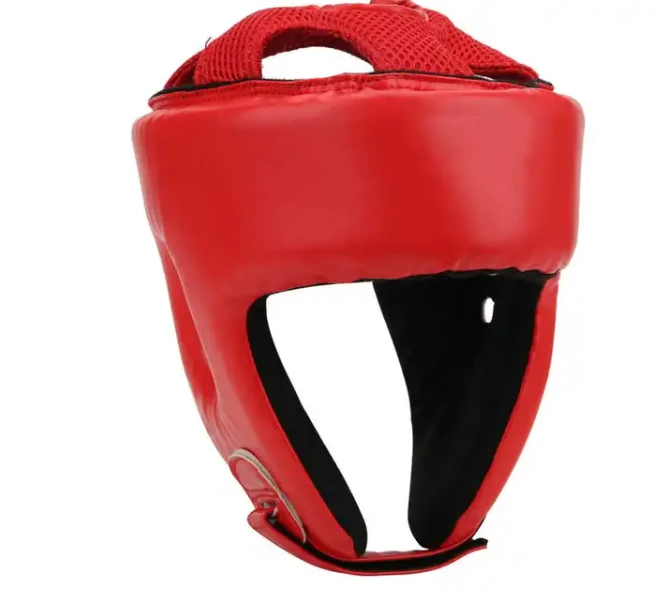 Kick Boxing Helmet PU Half-pack Punching Head Guard