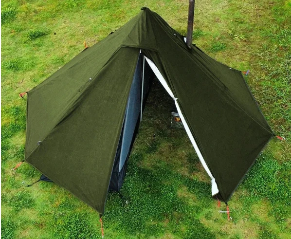 Camping Teepee Tent with Chimney Window Outdoor