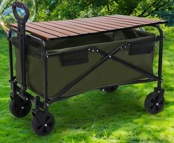 Outdoor Gathering Camping Car Camping Trolley Camping Picnic Folding Cart