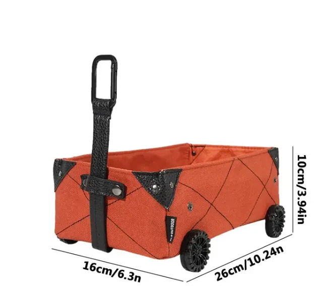 Outdoor Camping Folding Cart Mini Foldable Trolley On Wheels