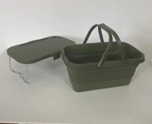 Camping Folding Bucket Outdoor Picnic Basket