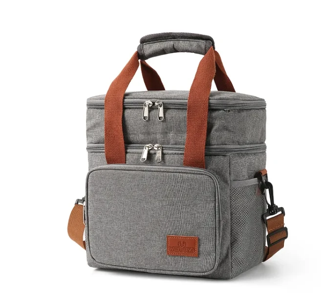 Double Layer Shoulder Thermal Cooling Bags Outdoor Picnic