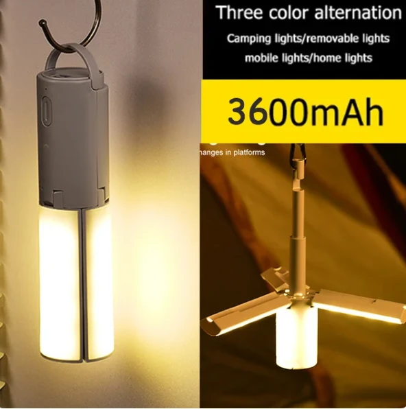 Portable Camping Lantern Rechargeable Tent Light