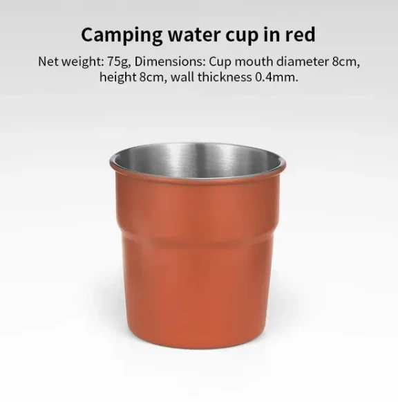 Camping Mug with Storage Bag for Indoor Outdoor