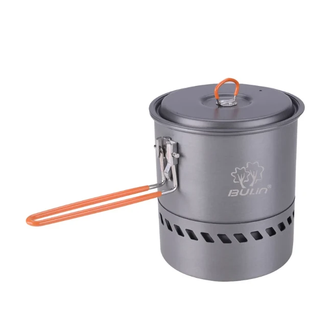 Outdoor Heat Collecting Exchanger Pot Bulin S2400 Energy Saving Camping Picnic