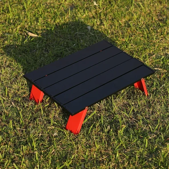 Camping Portable Aluminum Alloy Mini Egg Roll Folding Table