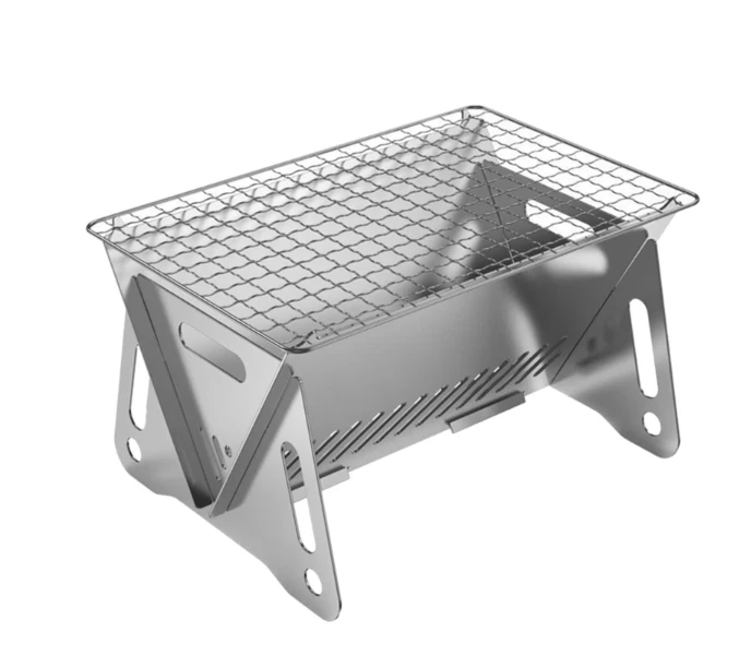 Wood Burning Camp Stove Picnic BBQ Cooker Folding  Stove