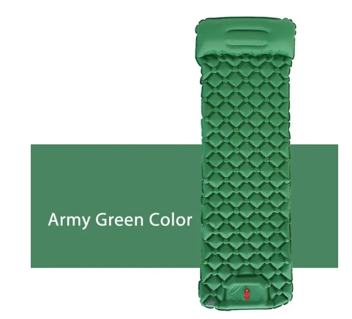 Inflatable Sleeping Pad Camping Mat with Pillow Air Mattress