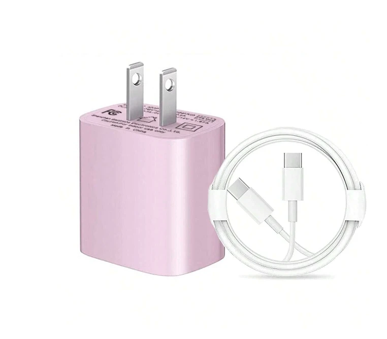 Fast Charging Adapter + 100cm/3.3ft Charging Data Cable Compatible With Iphone 1