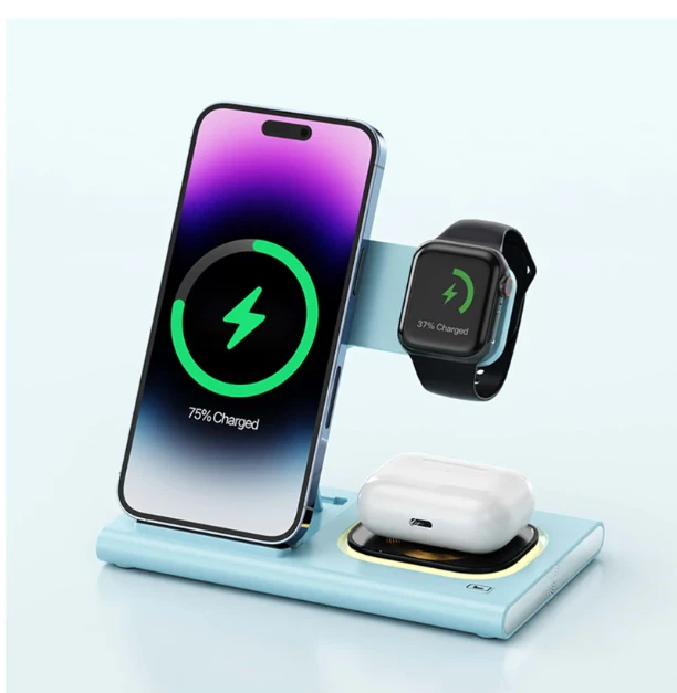 3 In 1 Foldable Fast Wireless Charging Station For Apple Products,Fast Wireless 