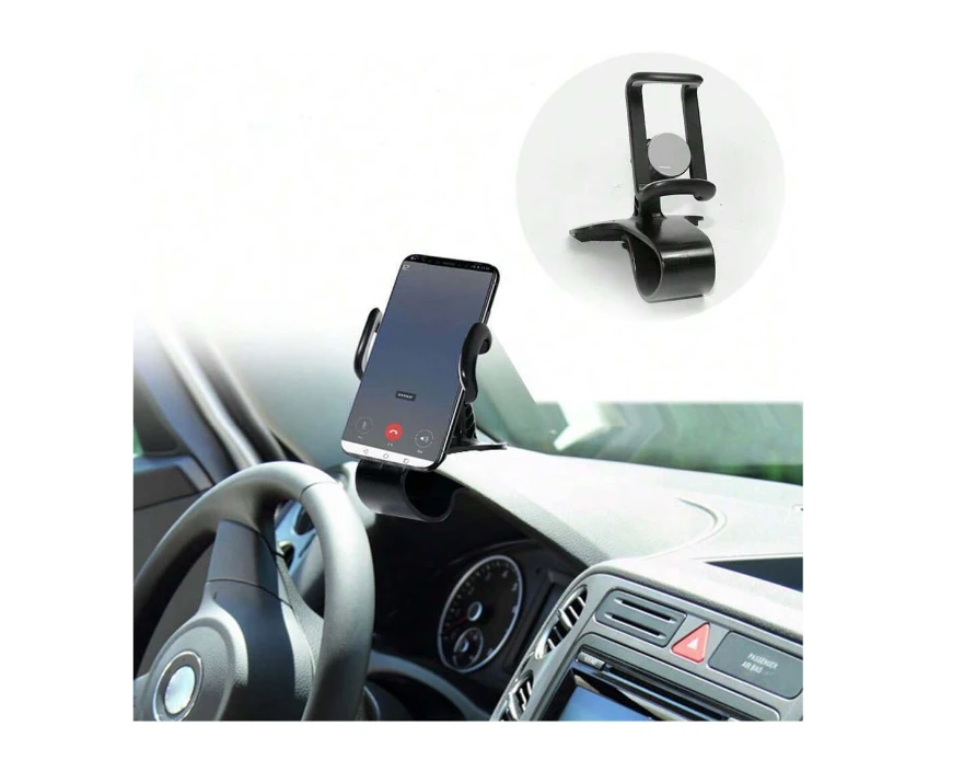 Car Phone Holder For Dashboard Clip Design Phone Mount Compatible With 4-7 Inch 