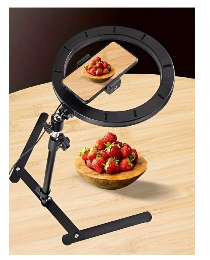 10-inch Selfie Ring Light With Phone Holder For Live Streaming