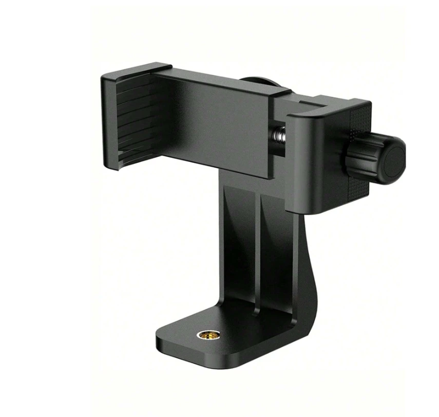 Tripod Mount Phone Clip Vertical Bracket 360 Degree Rotating Tripod Adapter