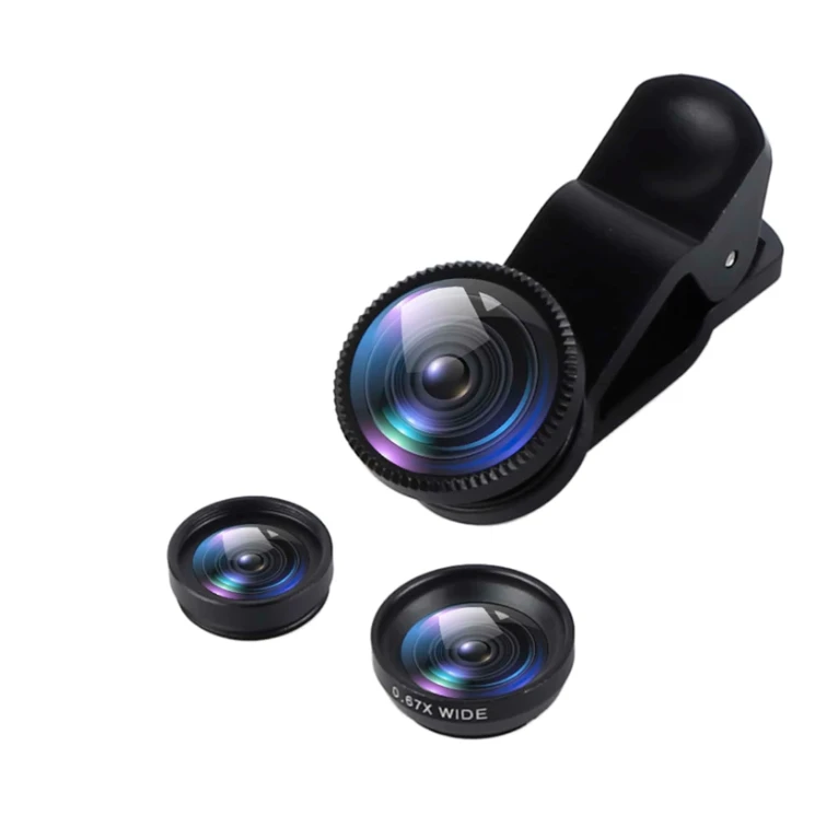 Mobile Phone Universal 180 Degree Fisheye Wide Angle Macro Camera