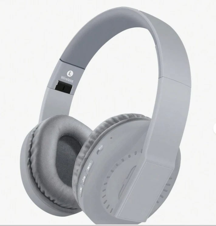 D8 Over Ear Headphones, Wireless and Wired Foldable Headset Built-in Microphone
