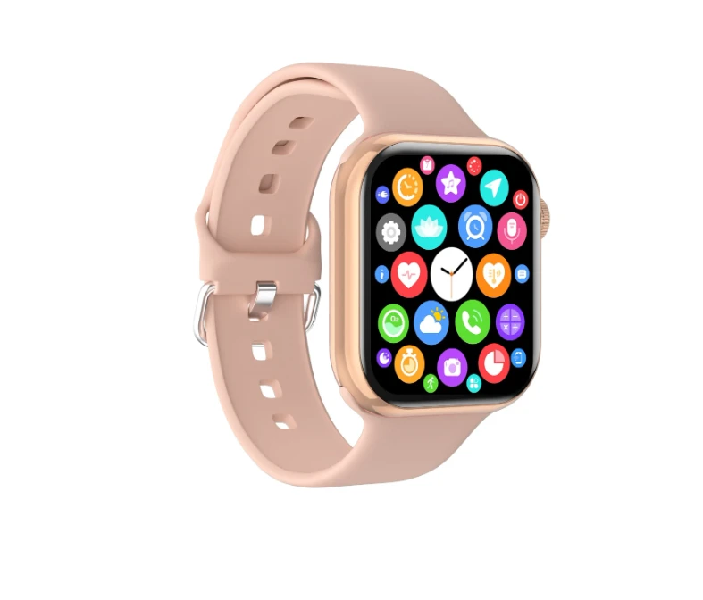1pc Unisex Pink Silicone Strap Sporty Smart Watch
