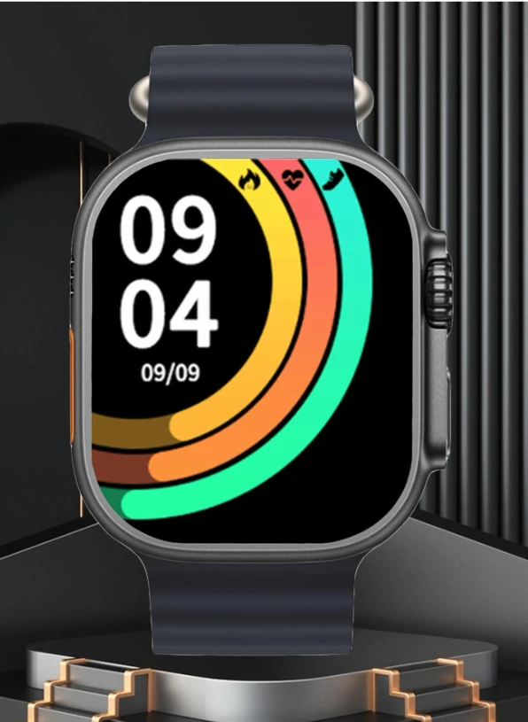 1pc Unisex 1.9-inch Square Screen Smart Watch