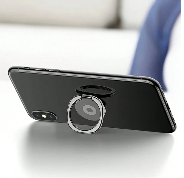 1pc Cell Phone Ring Holder Stand, 360 Degree Rotation Finger Ring Kickstand