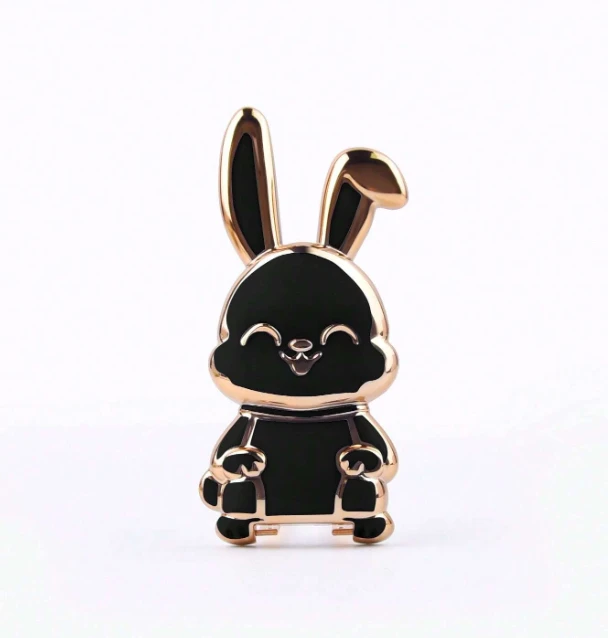 Funny Rabbit Design Cell Phone Ring Holder Stand Metal Finger Ring Phone Bracket