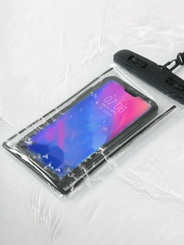 1pc Clear Pvc Waterproof Touch Screen Phone Bag ,Swimming Diving Outdoor Water U